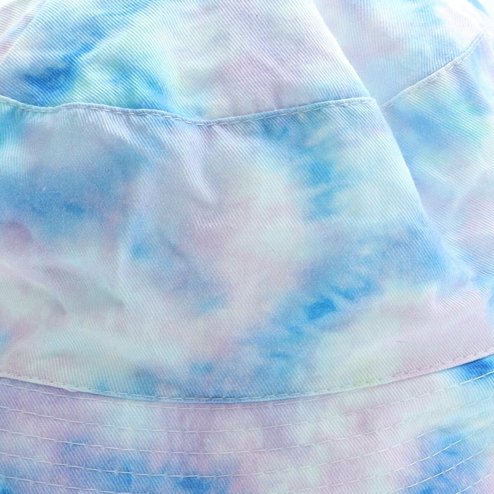 Primark Mens Multicoloured Geometric Cotton Bucket Hat One Size - MTV Tie Dye