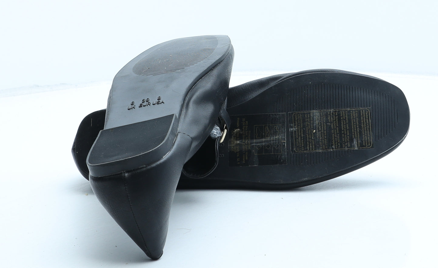 Atmosphere Womens Black Synthetic Loafer Casual UK 6