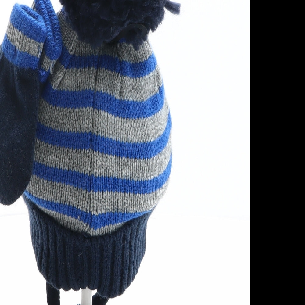 Jeff Banks Boys Multicoloured Striped Acrylic Bonnet One Size - Truck Detail, Gloves inlcuded