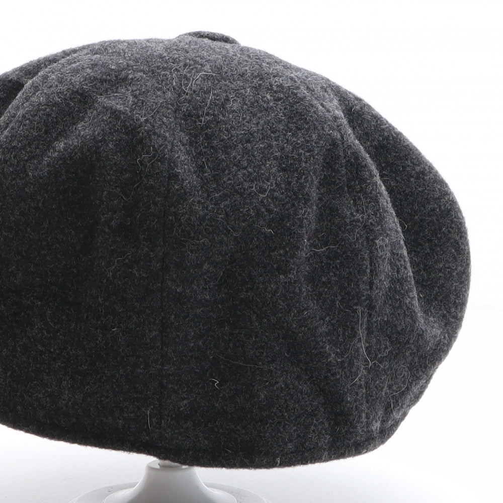 Marks and Spencer Mens Grey Wool Newsboy Cap Size L