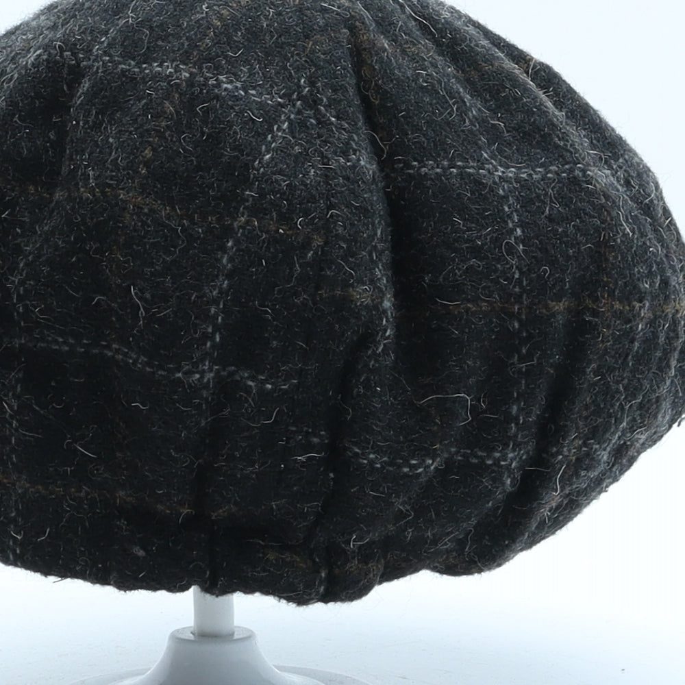 British Lion Mens Green Plaid Polyester Flat Cap One Size