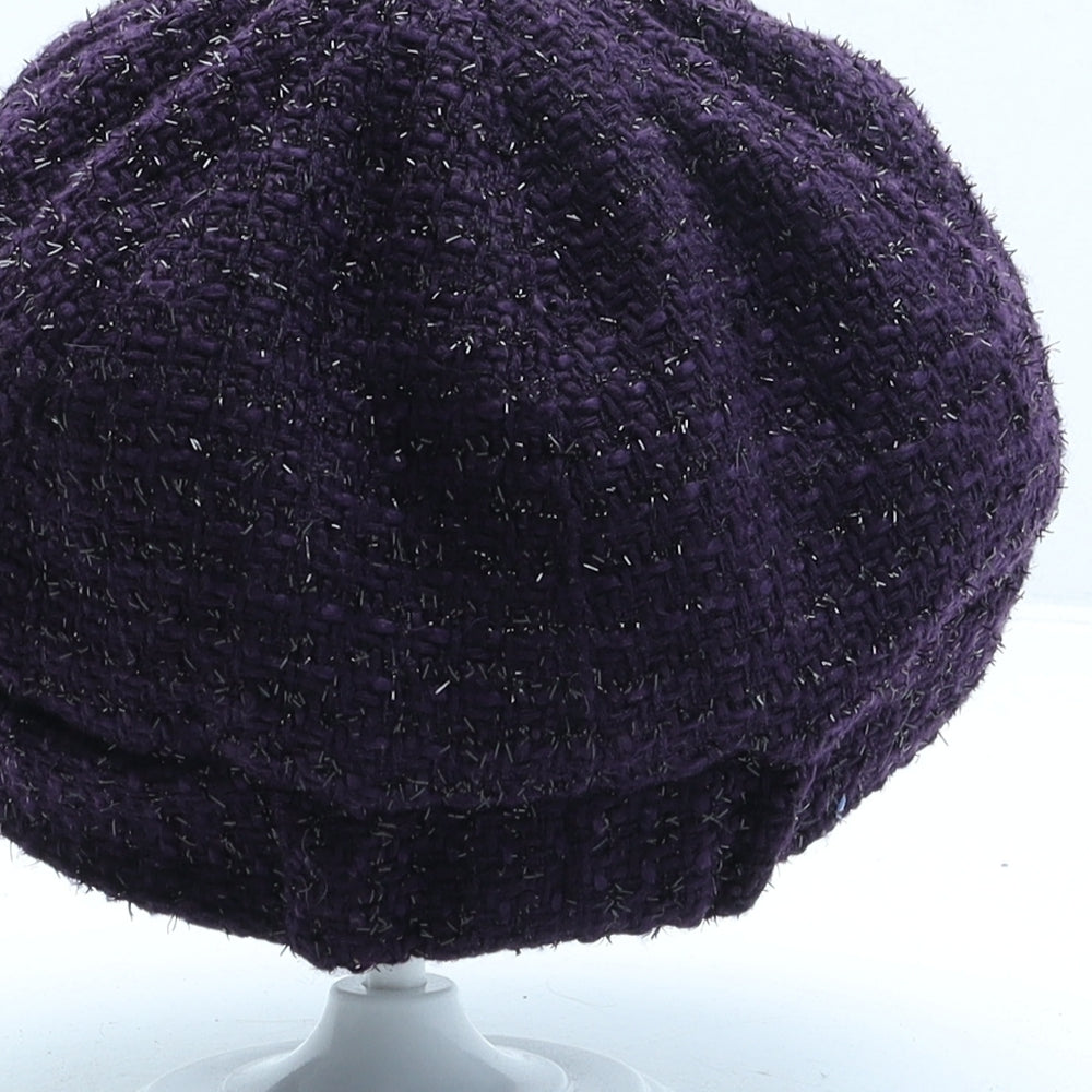 Per Una Womens Purple Polyester Peaked Cap One Size