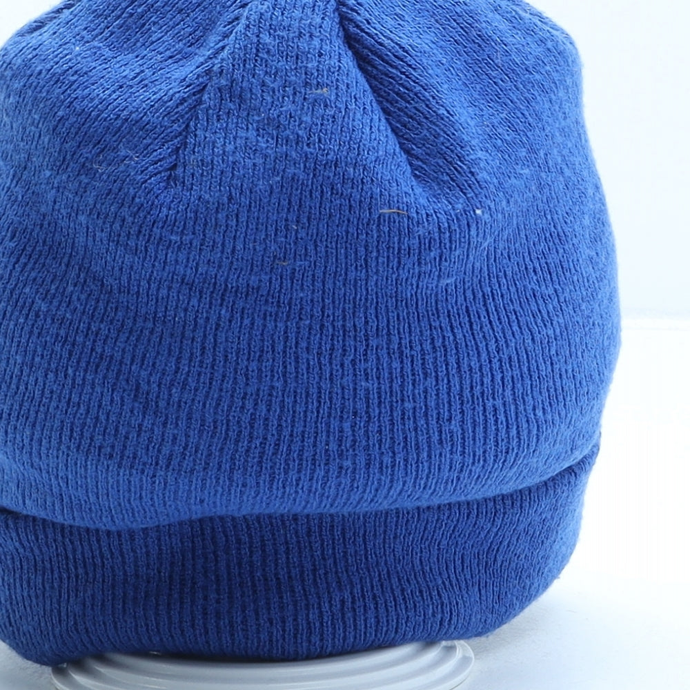 Nike Mens Blue Acrylic Beanie One Size