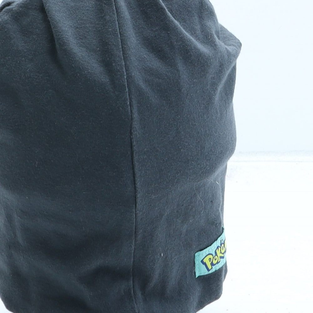 H&M Boys Grey Cotton Beanie One Size - Pikachu. UK Size 2-4 Years