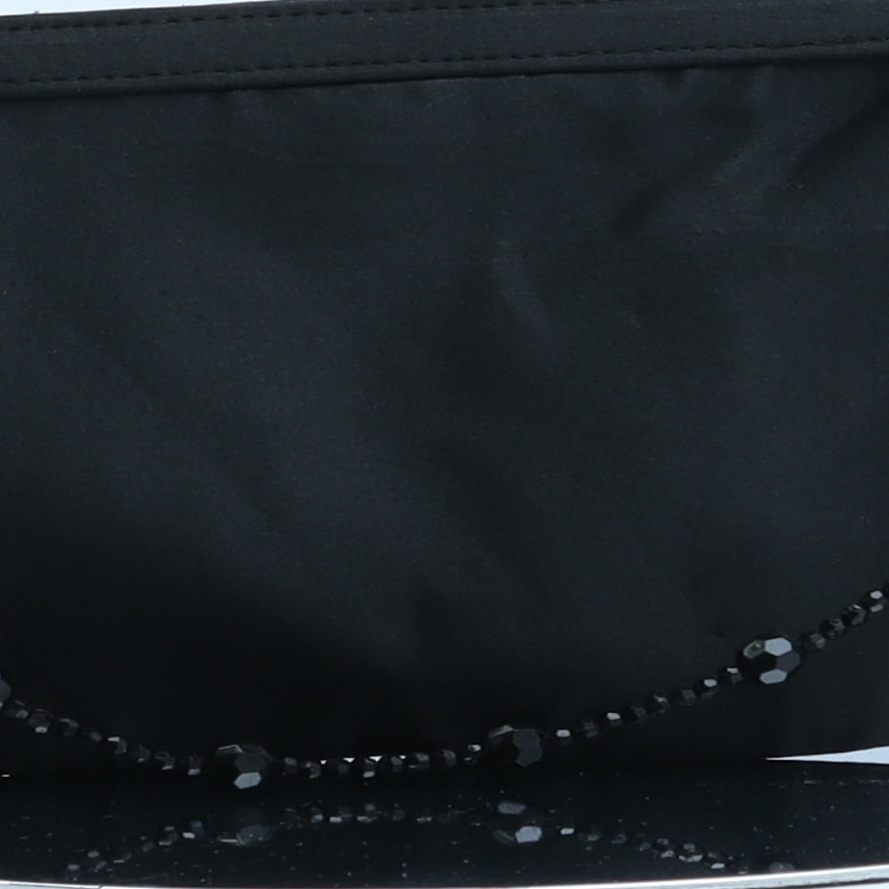 Preworn Womens Black Polyester Clutch Size Small