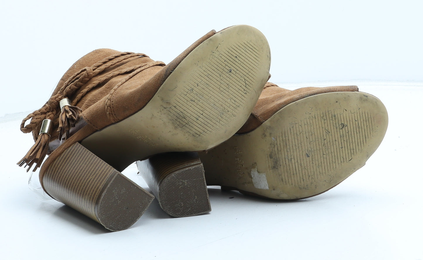 Atmosphere Womens Brown Synthetic Slingback Heel UK