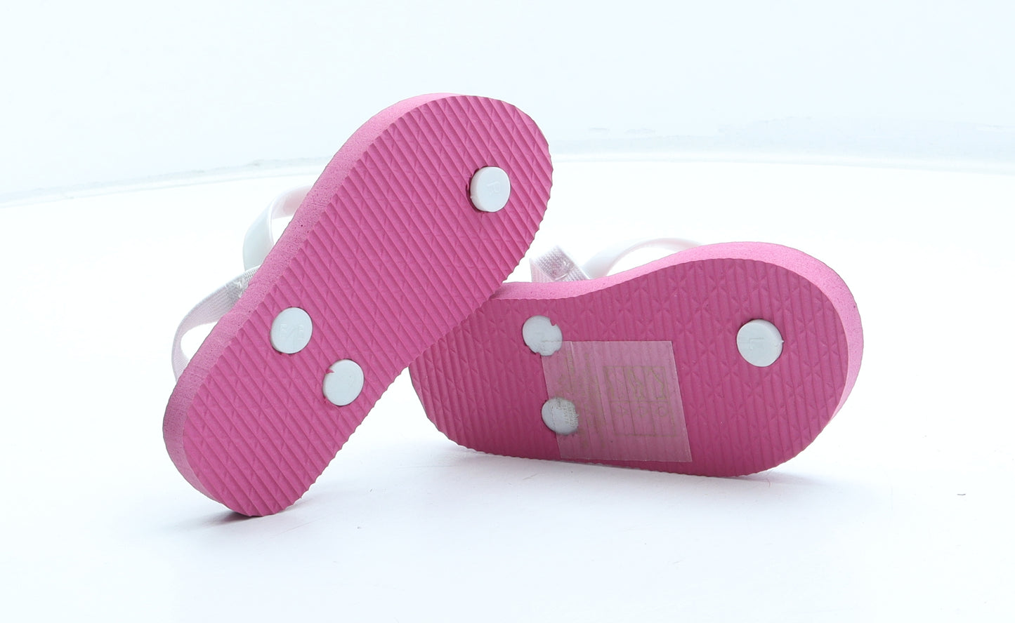 Primark Girls Pink Rubber Thong Sandal UK 6