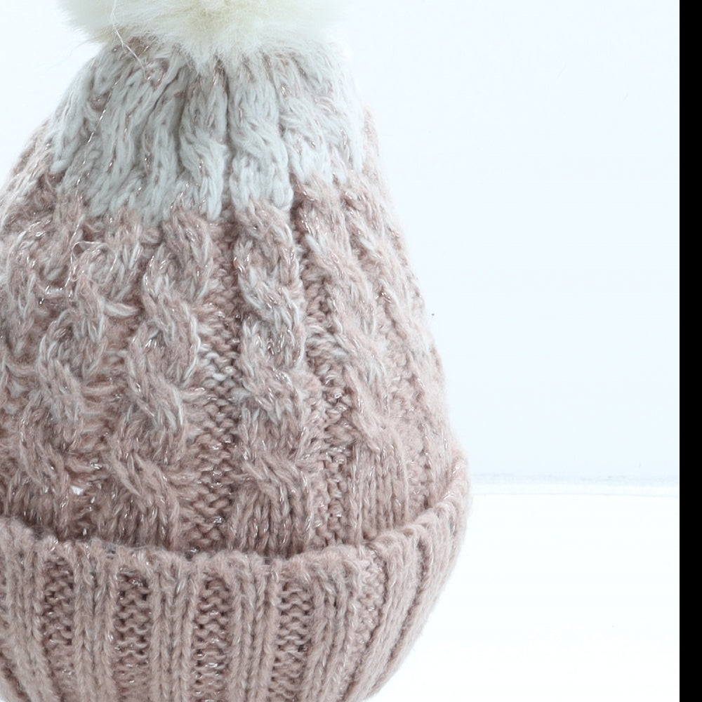F&F Girls Pink Polyester Boonie Hat One Size - Size 11-13 Years