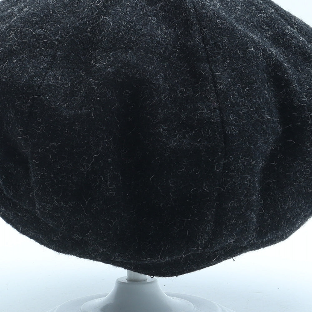 Preworn Mens Grey Wool Peaked Cap Size S