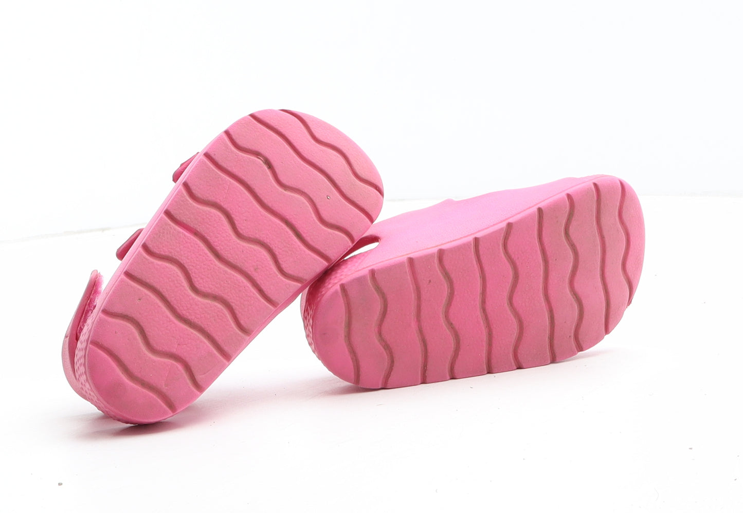 Preworn Girls Pink Synthetic Slip On Sandal UK 6