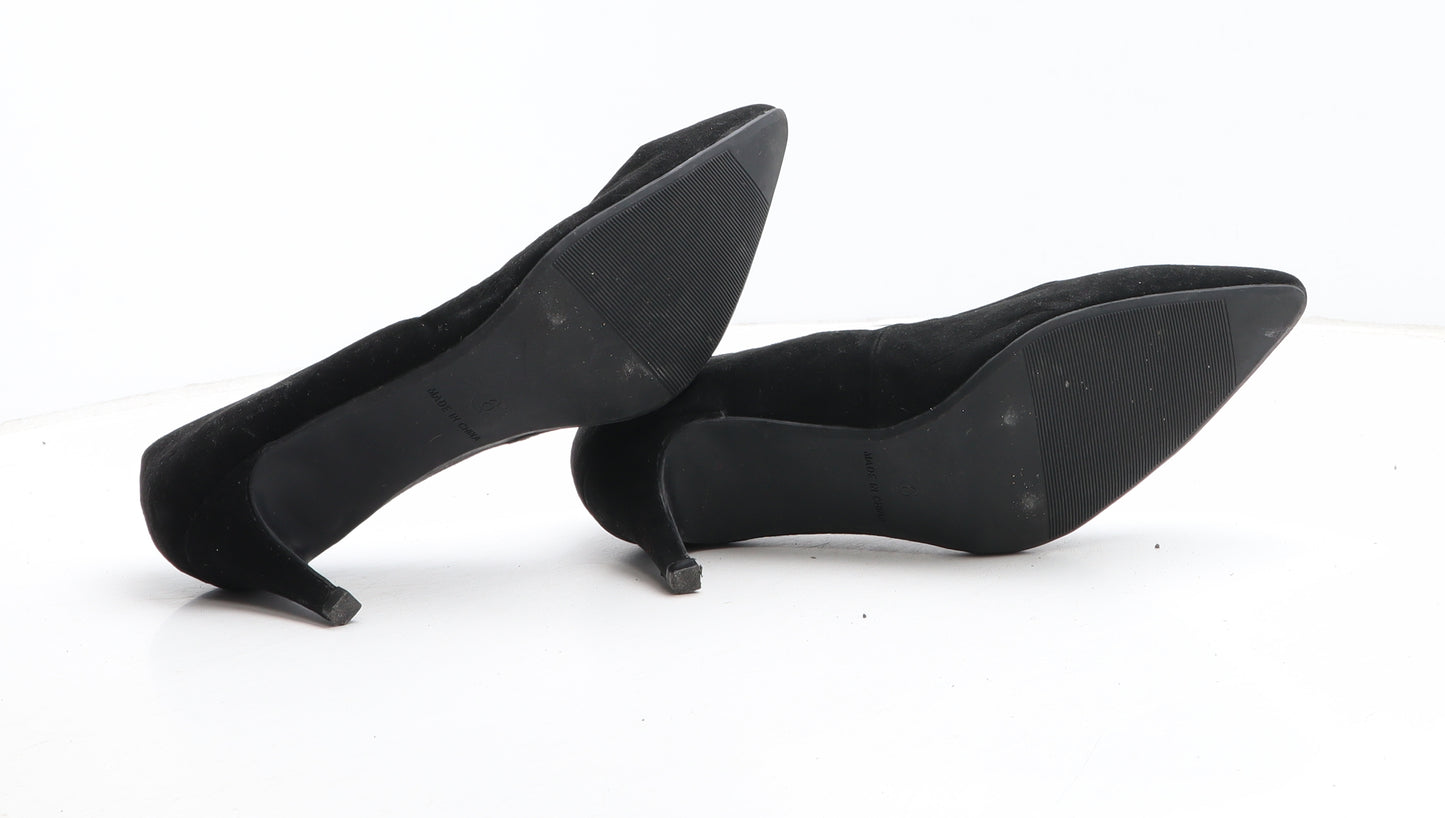 George Womens Black Synthetic Court Heel UK