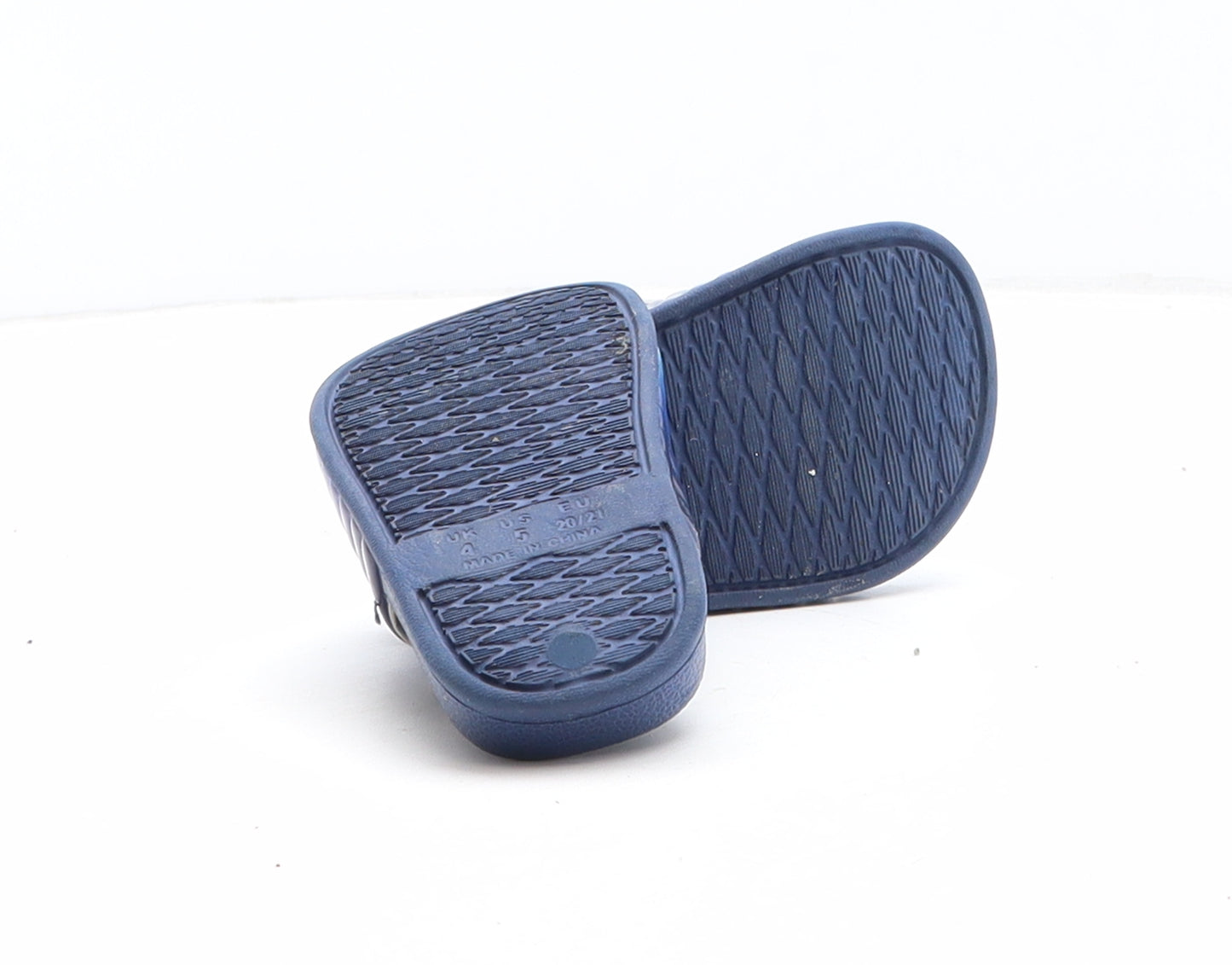 Primark Boys Blue Colourblock Synthetic Slider Sandal UK 4