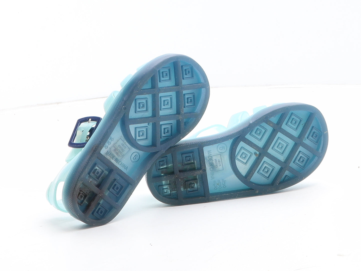 Preworn Boys Blue Synthetic Fisherman Sandal UK 5