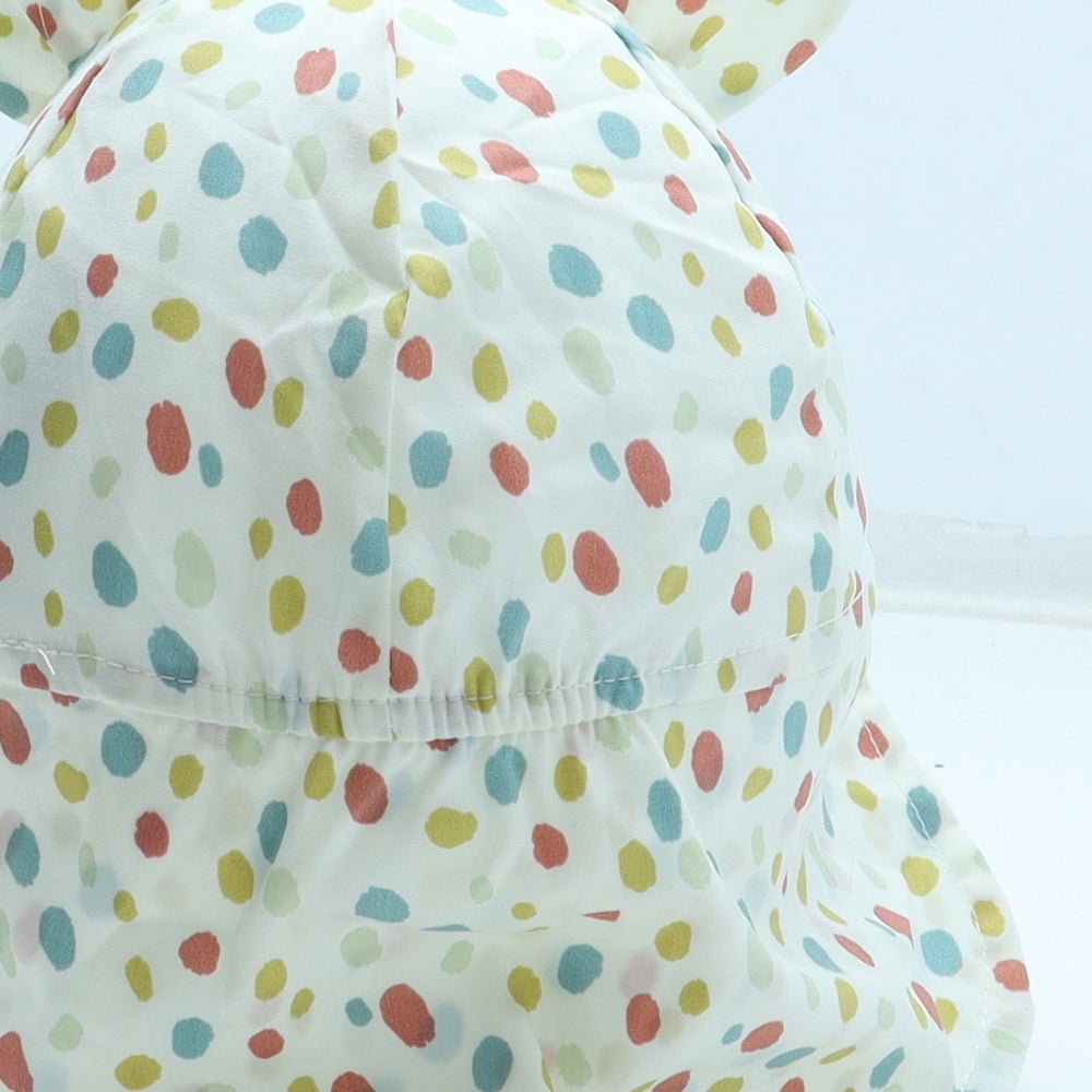Primark Girls Multicoloured Polka Dot Cotton Sun Hat Size S - Size 6-12 months
