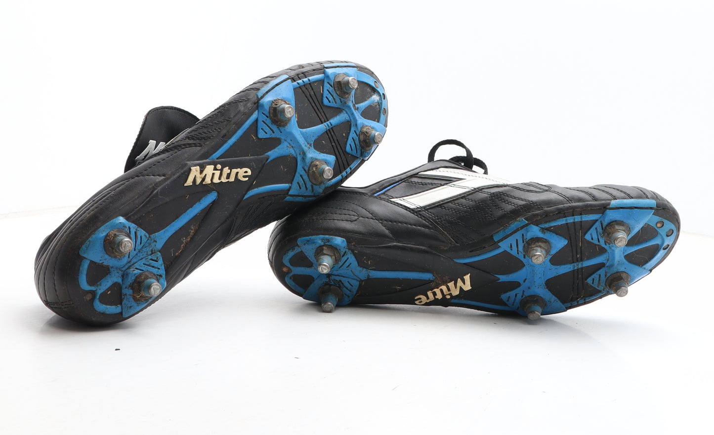 Mitre Mens Black Leather Trainer UK 12 - Football Boots