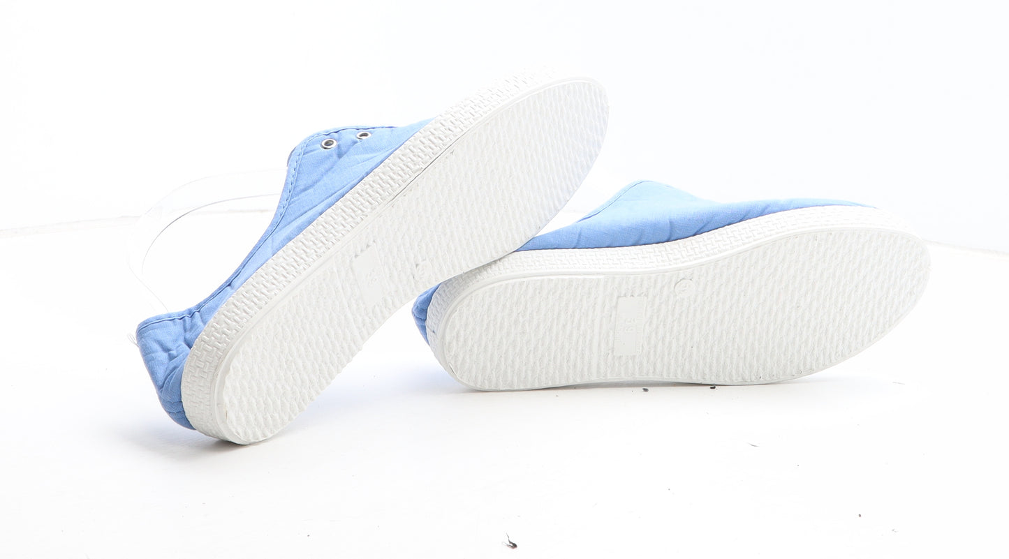 Preworn Womens Blue Fabric Trainer Casual UK