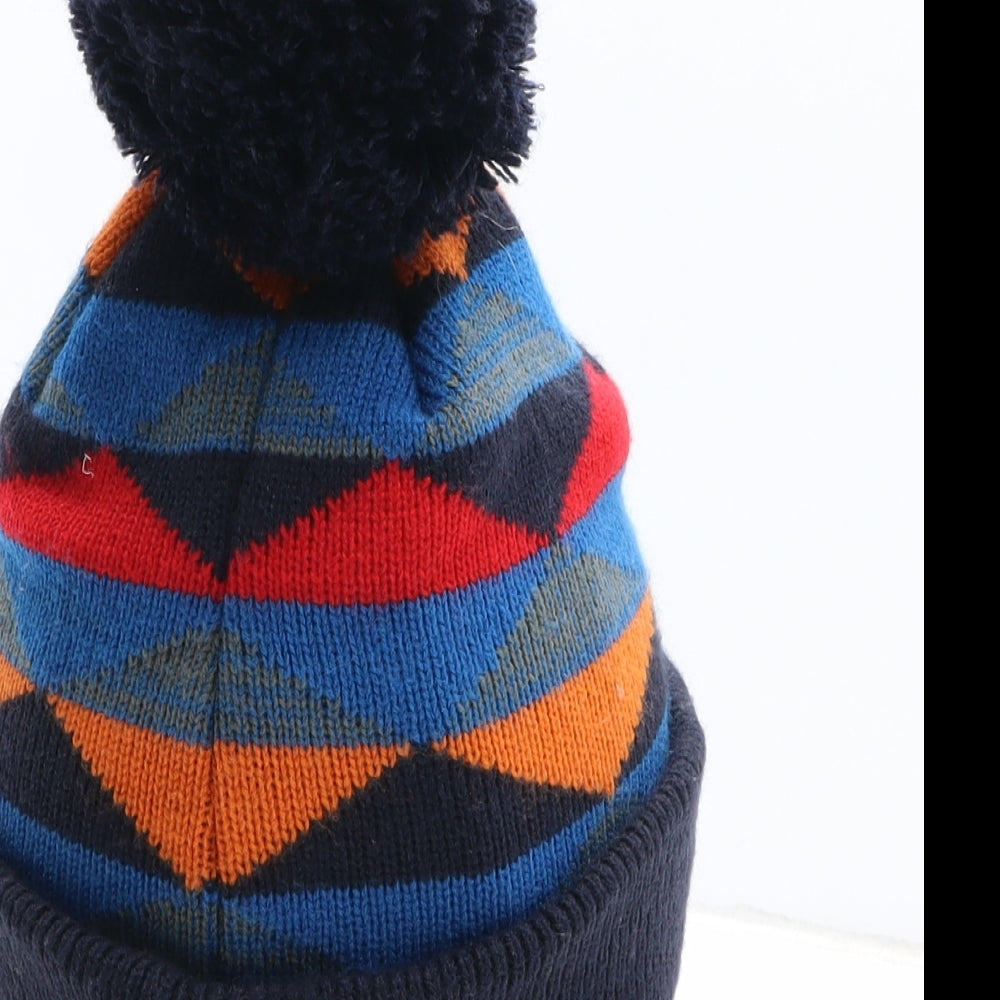 Wed'ze Mens Multicoloured Argyle/Diamond Acrylic Winter Hat One Size