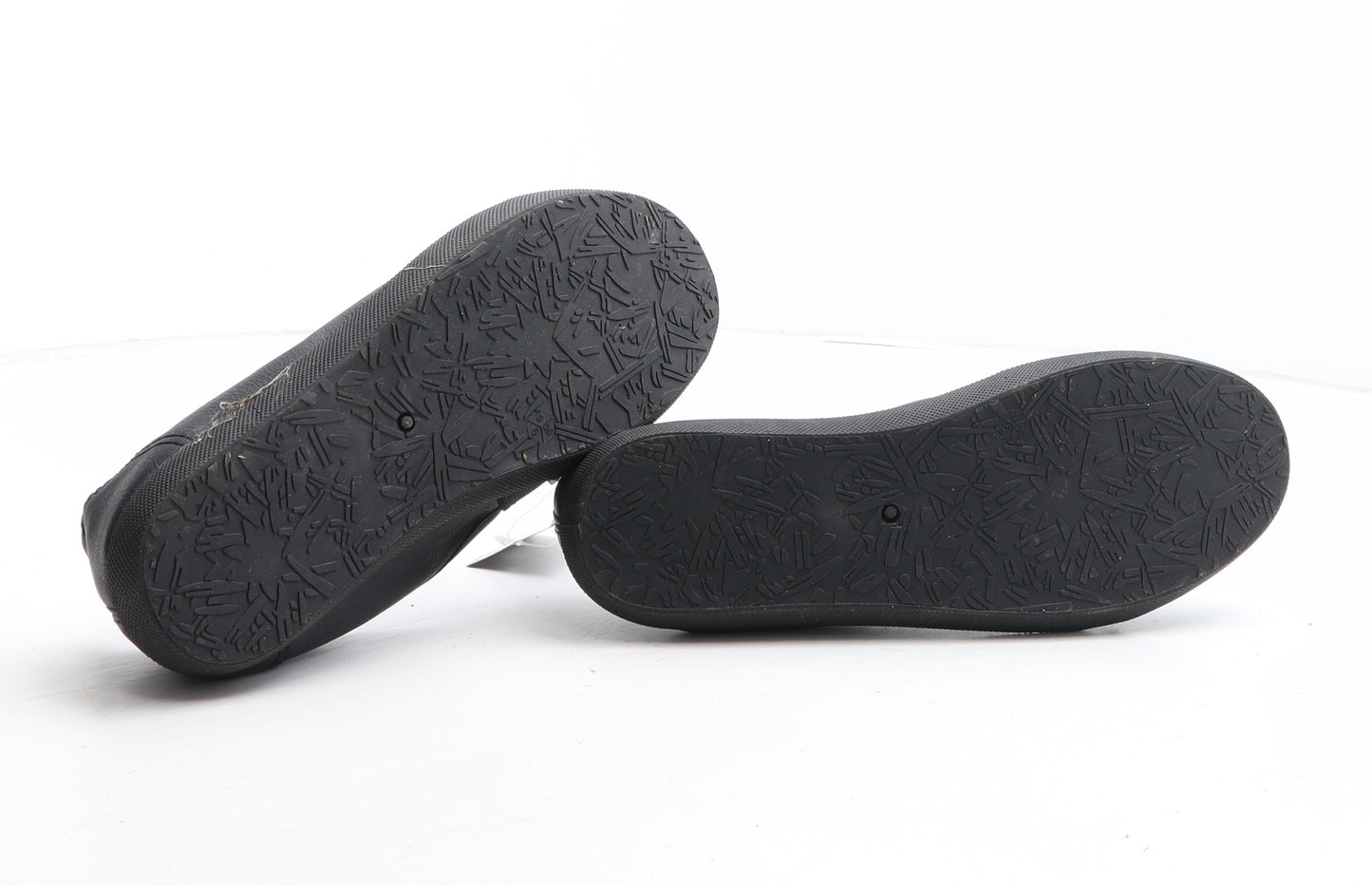 Primark Womens Black Synthetic Slip On Flat UK