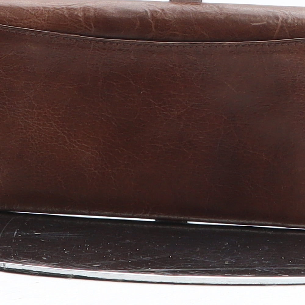 Debenhams Womens Brown Leather Bow Tie Wallet Size S