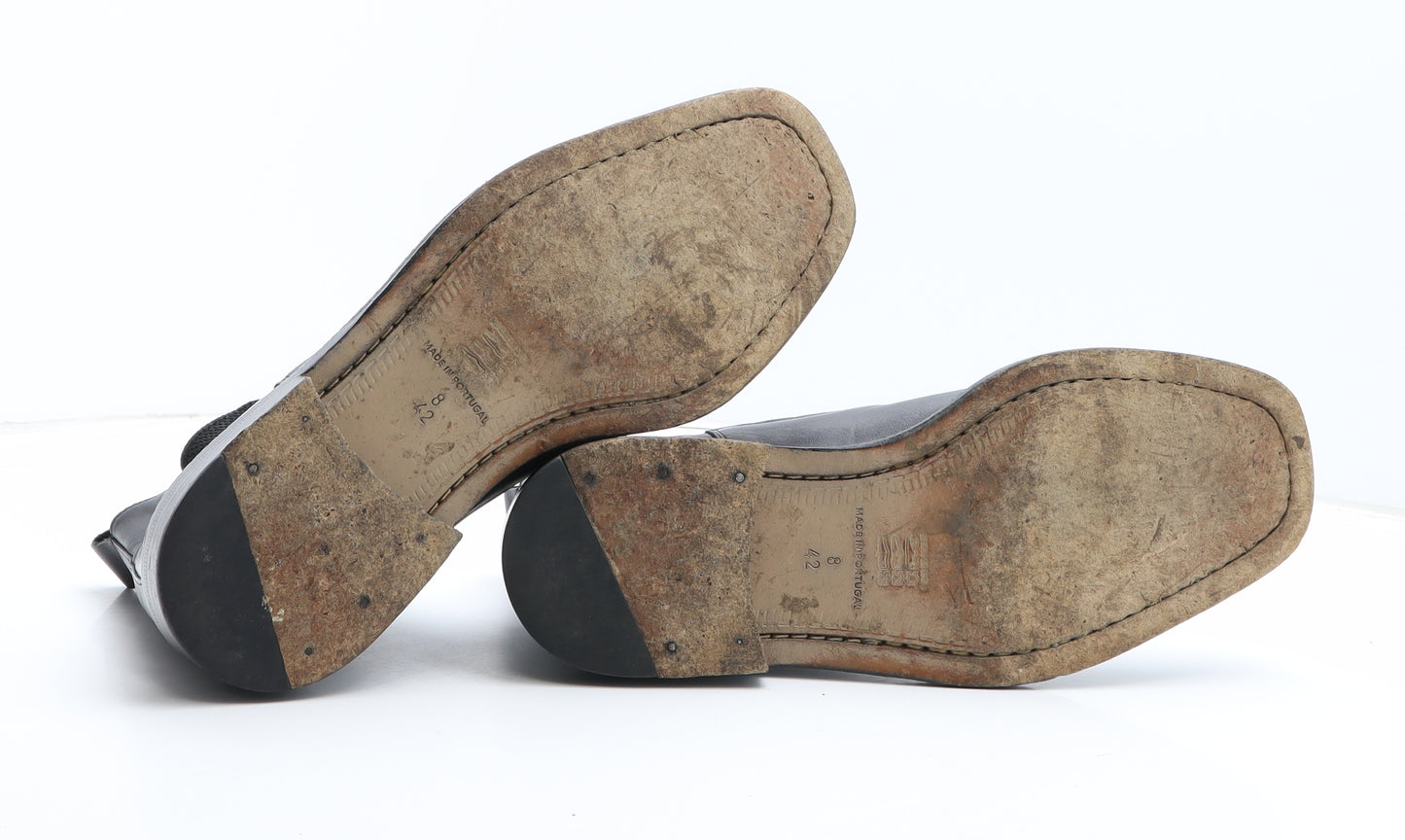 Racing Green Mens Black Leather Chelsea Boot UK 8