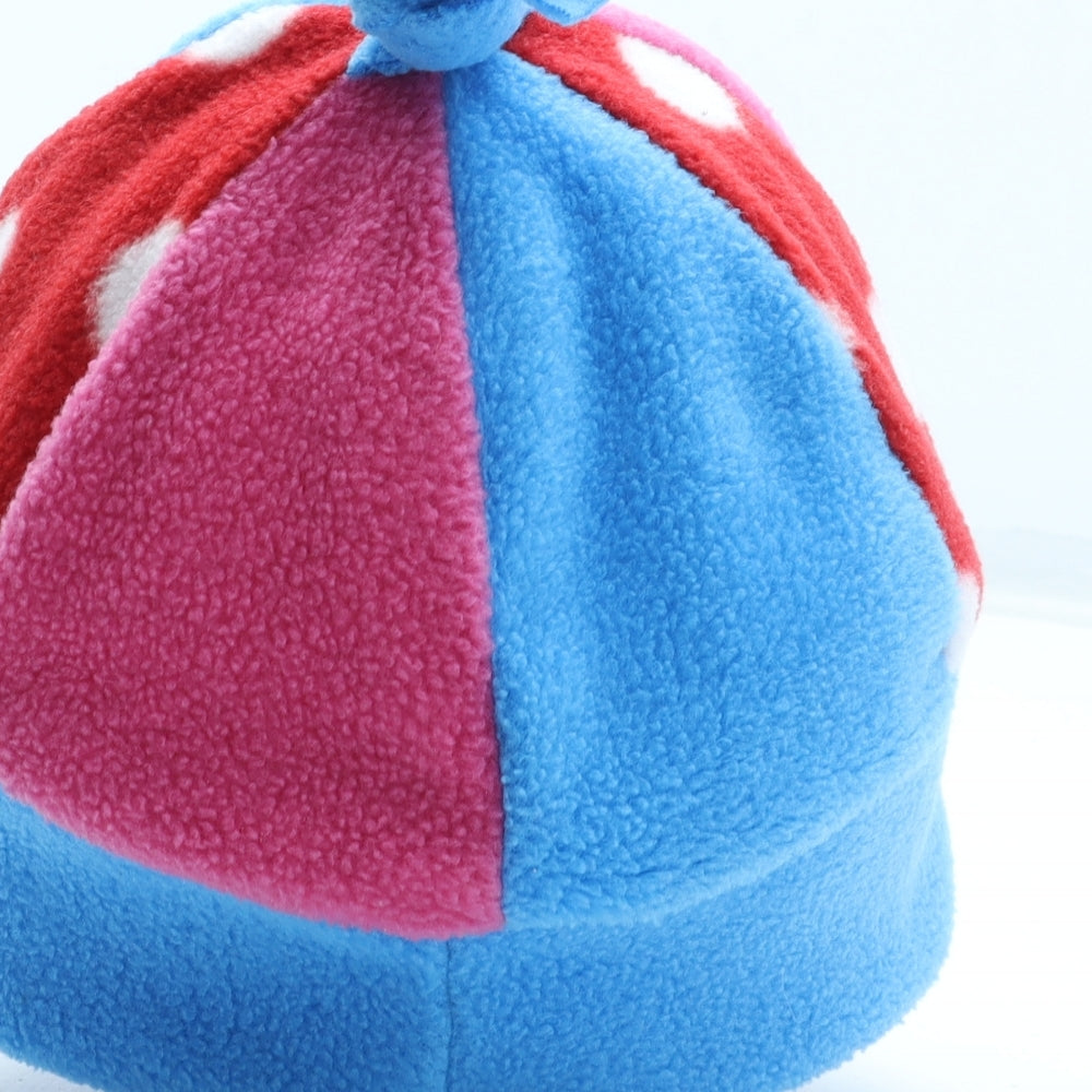 Preworn Womens Multicoloured Colourblock Polyester Beanie One Size