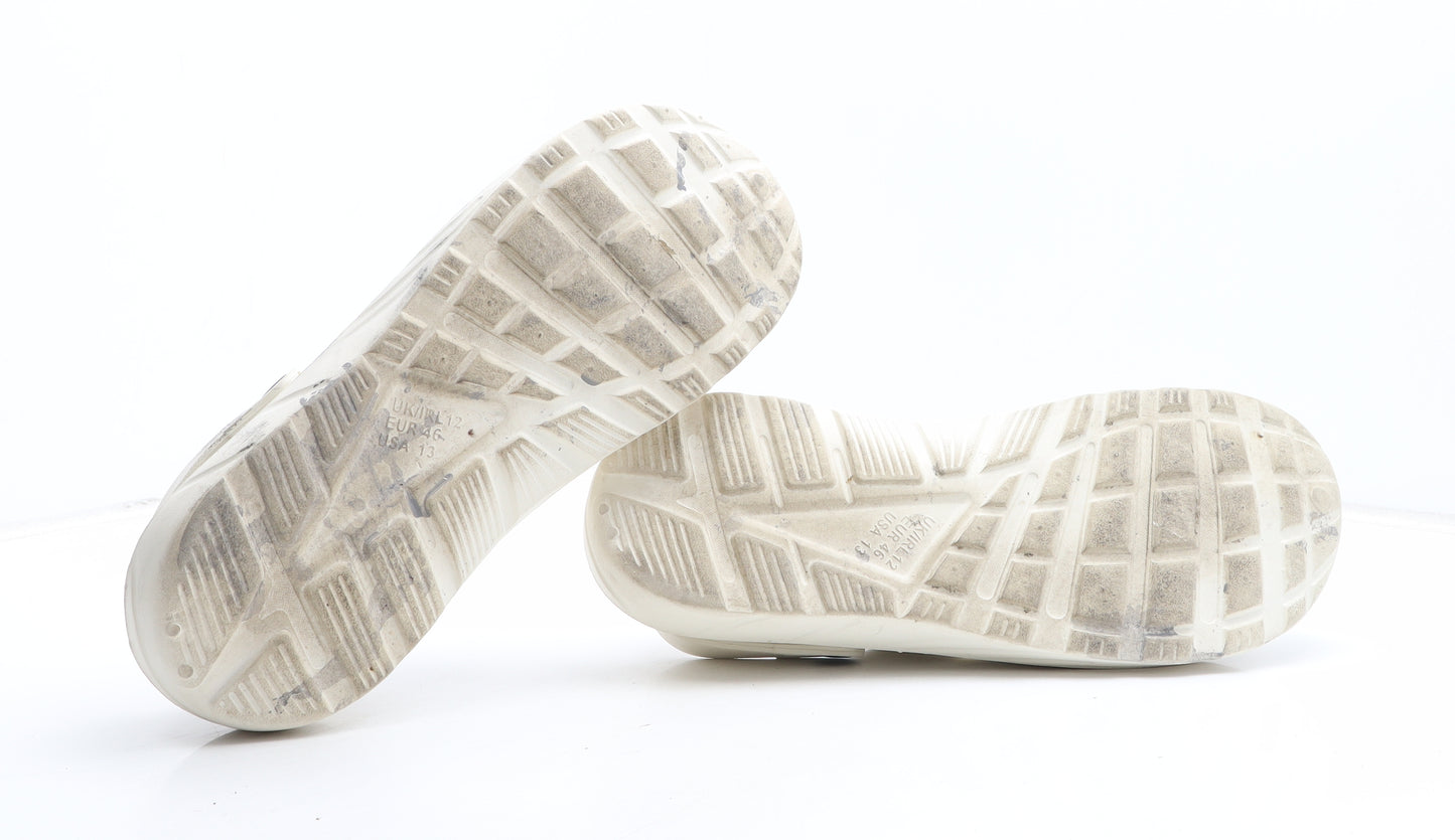 Preworn Mens Beige Synthetic Slip On Sandal UK 12