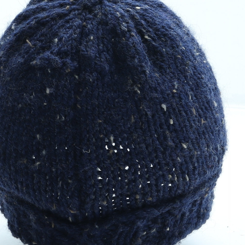 Preworn Mens Blue Acrylic Beanie One Size