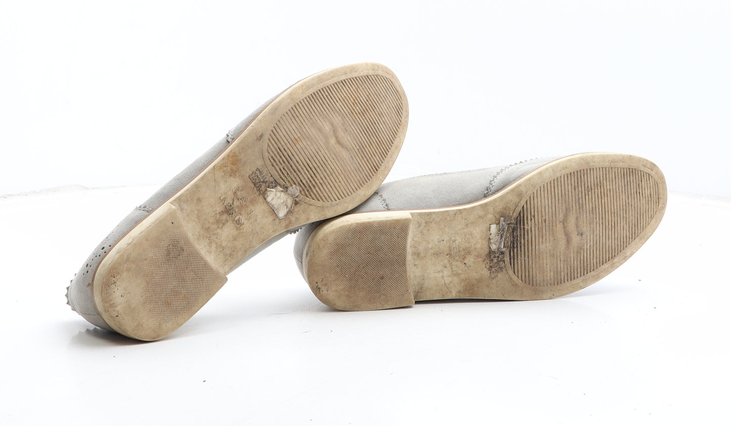 Primark Womens Grey Synthetic Loafer Casual UK