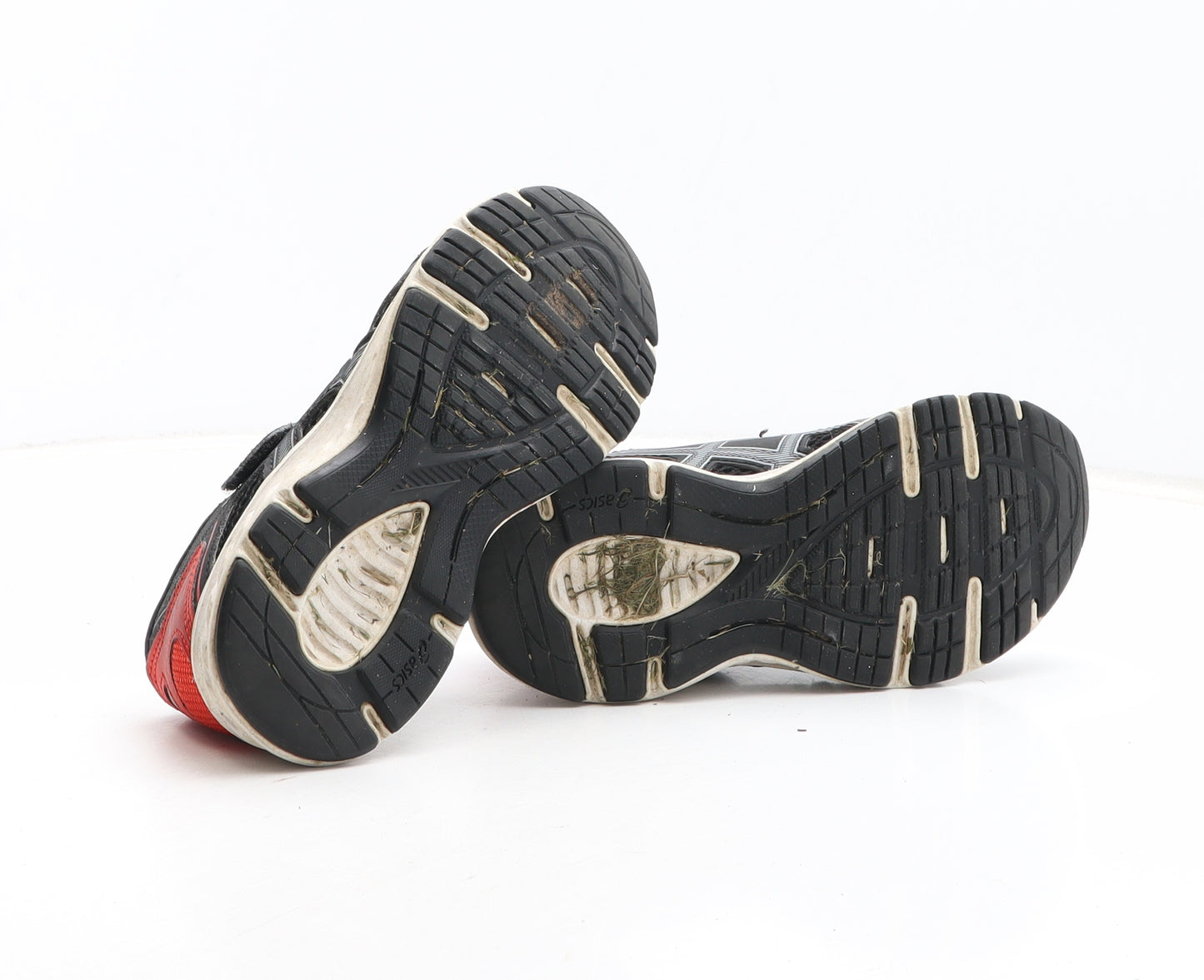 ASICS Boys Black Fabric Trainer UK 13