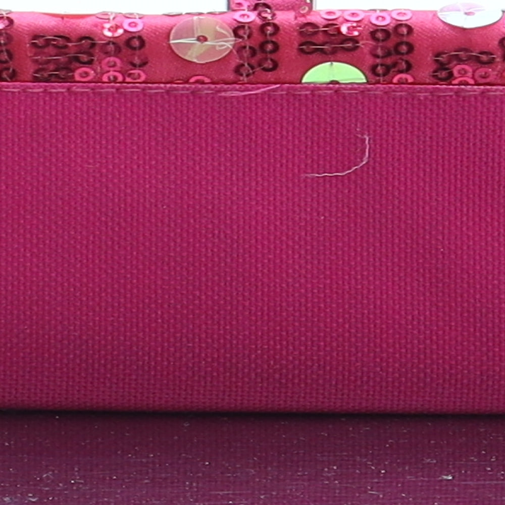 Preworn Womens Pink Geometric Polyester Bow Tie Wallet Size XS