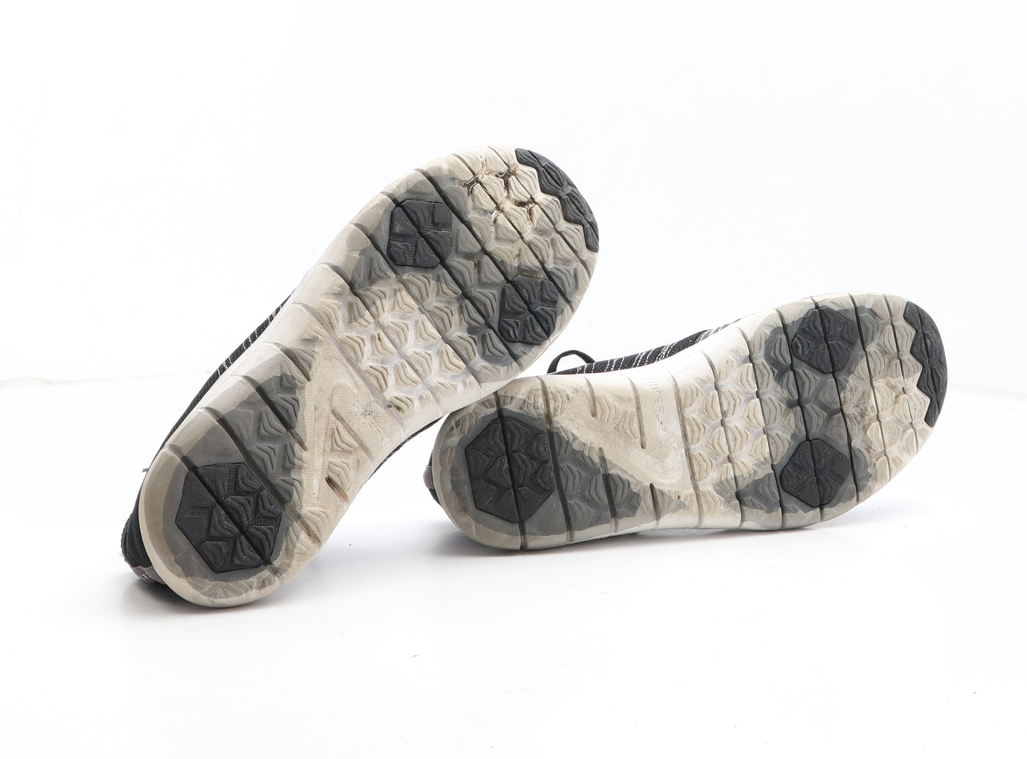 Nike Mens Black Geometric Fabric Trainer UK 6 - Flex Adapt