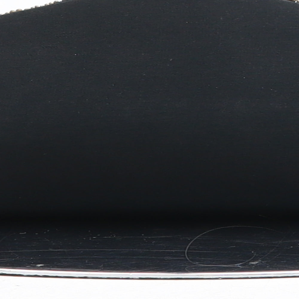 Preworn Womens Black Polyester Clutch Size Medium