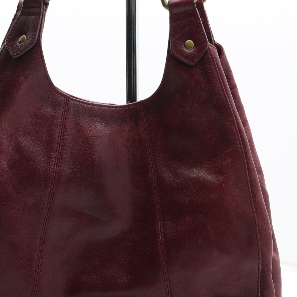 Marks and Spencer Womens Purple Leather Shoulder Bag Size Medium