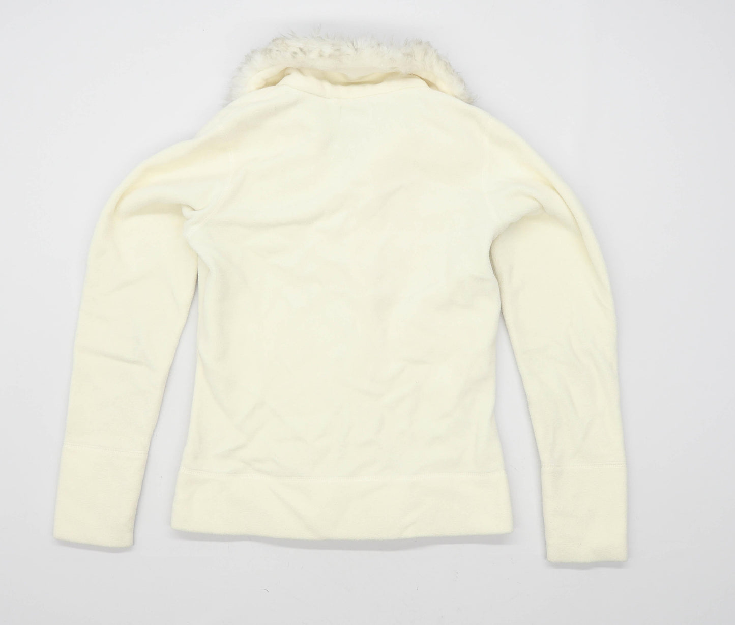 Hooch Womens Size 12 Fleece Blend Cream Jacket