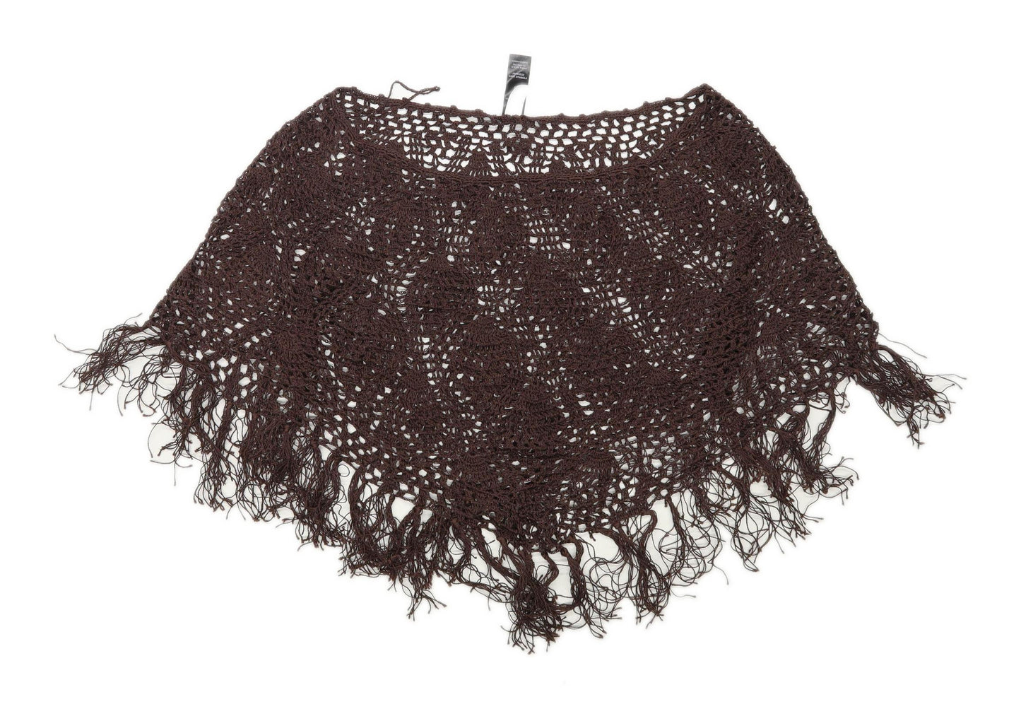 Next Womens Size M-L Brown Cropped Poncho (Regular)