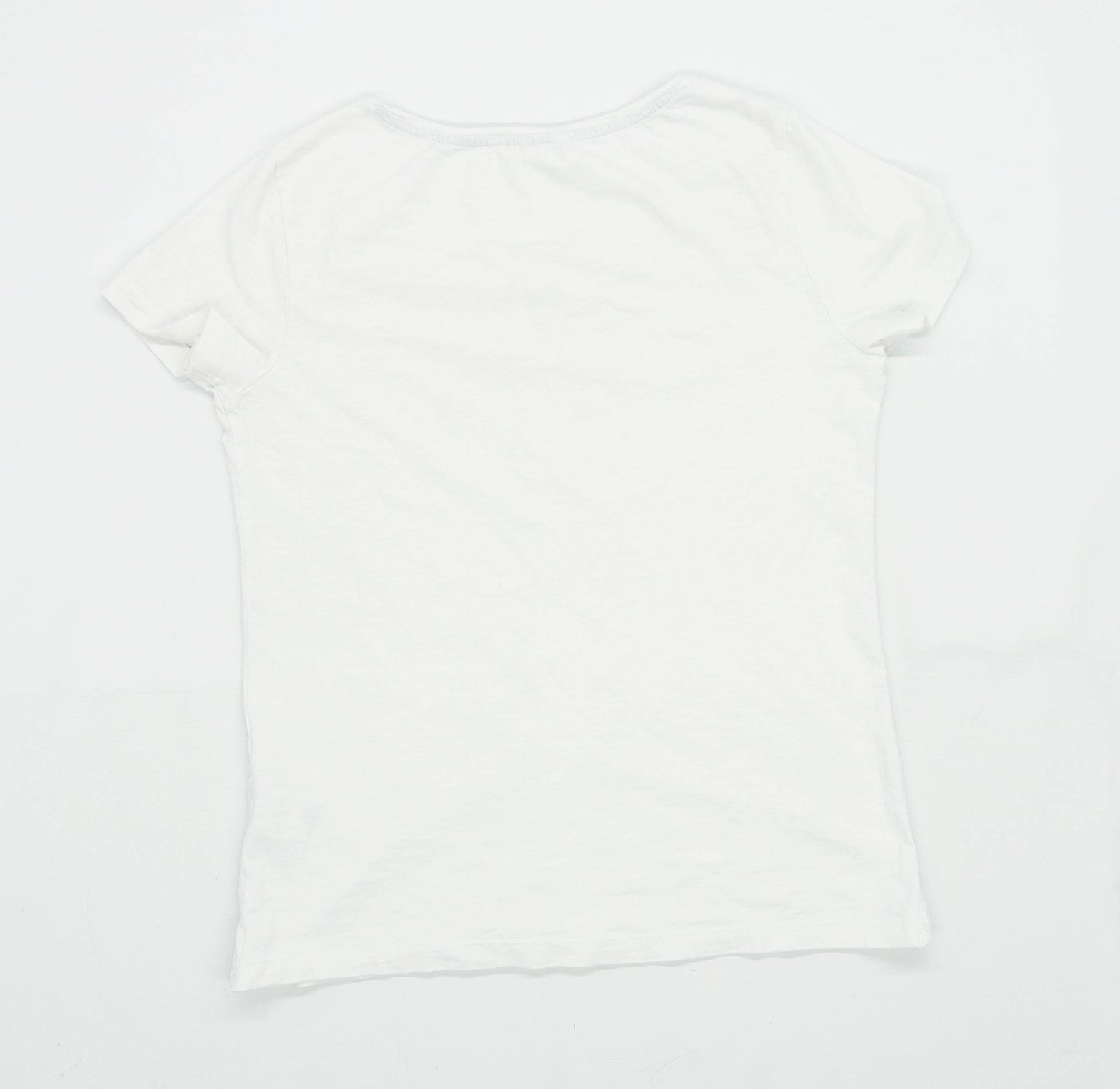 White Stuff Womens Size 10 Cotton White T-Shirt (Regular)