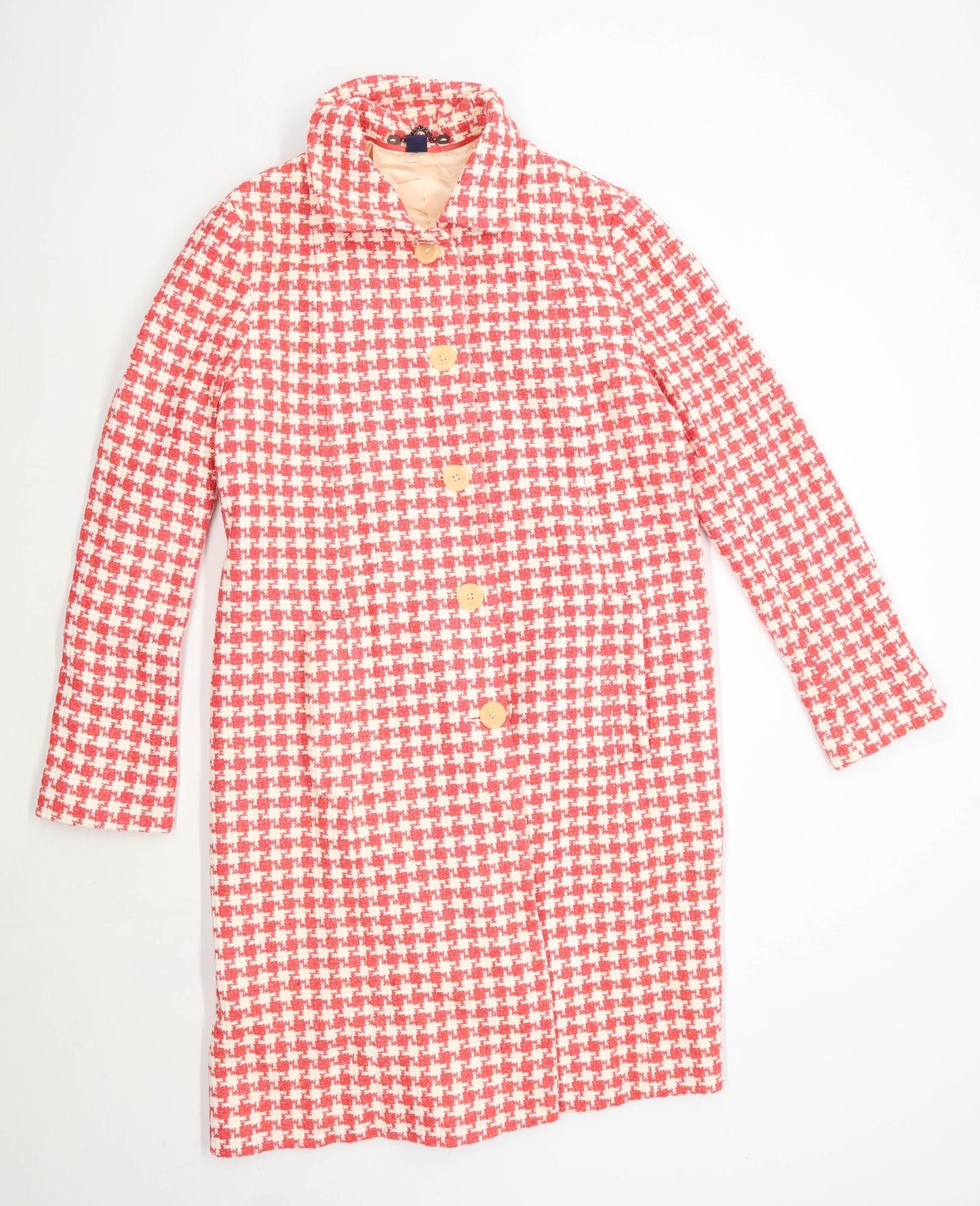 Boden Womens Size 14 Geometric Red Coat