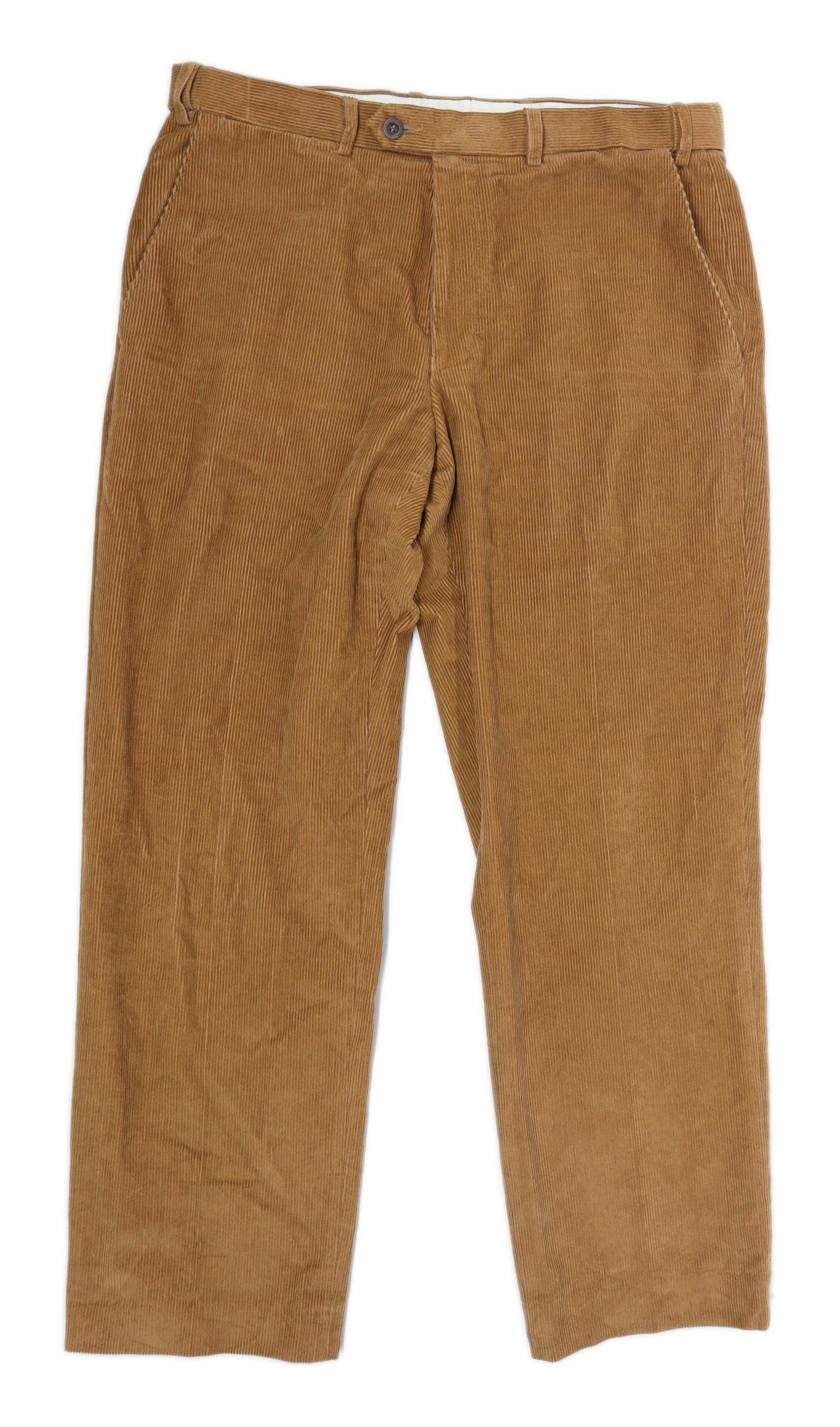 Marks & Spencer Mens Brown Corduroy Trousers Size W34/L29