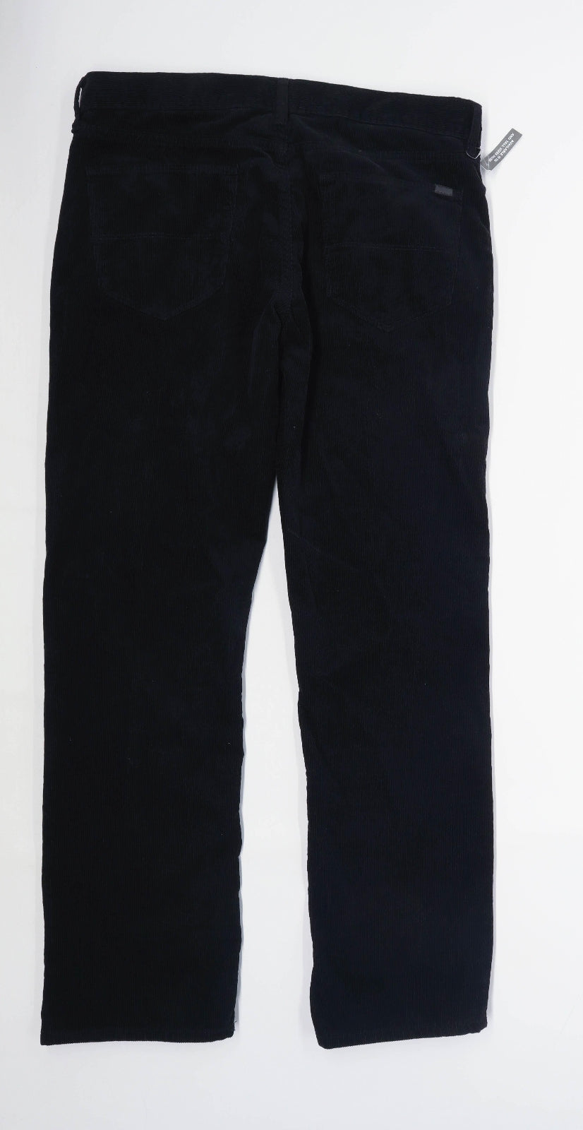 Marks & Spencer Mens Black Corduroy Trousers Size W34/L31