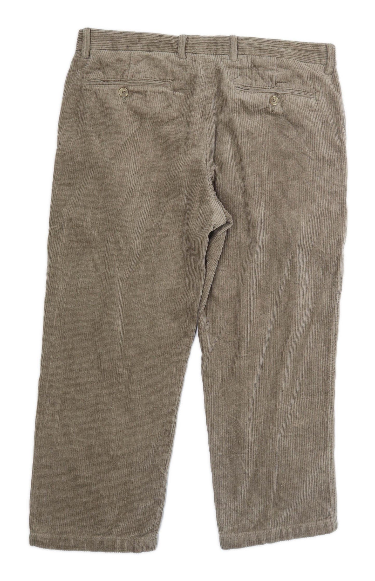 Samuel Windsor Mens Brown Corduroy Trousers Size W40/L24
