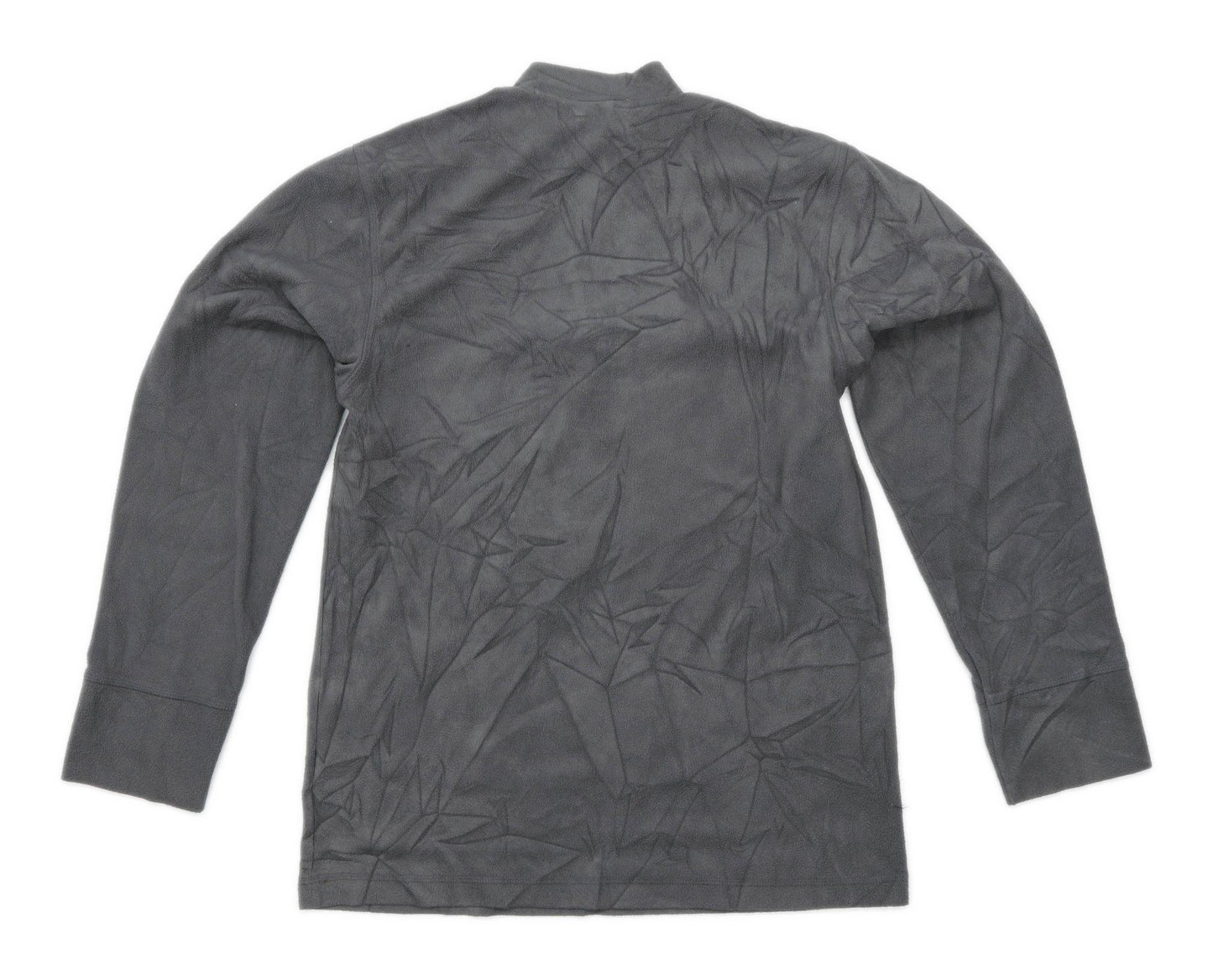 Matalan Mens Size M Fleece Blend Grey Quarter Zip Jacket