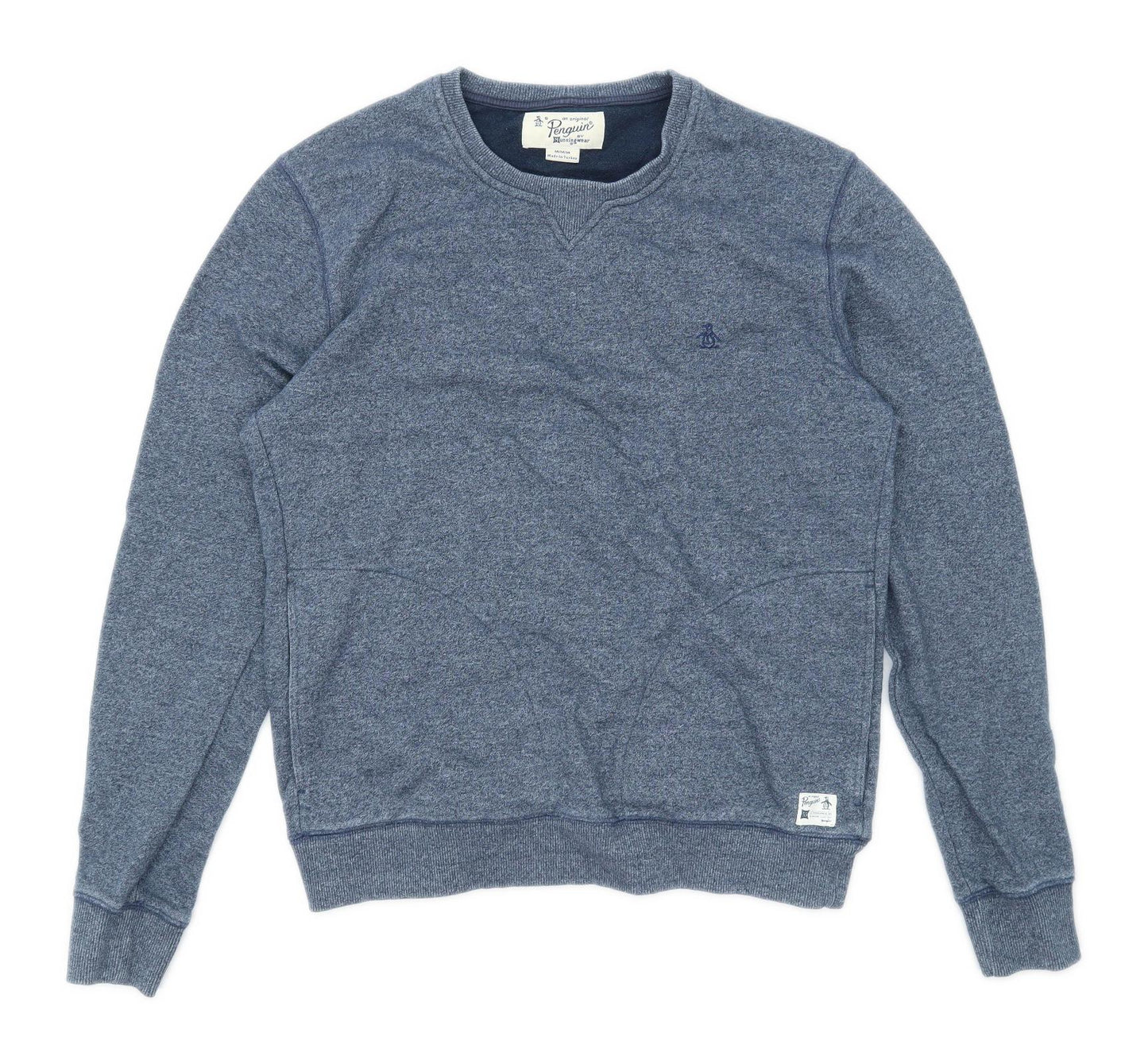 Penguin Mens Size M Cotton Blend Blue Sweatshirt