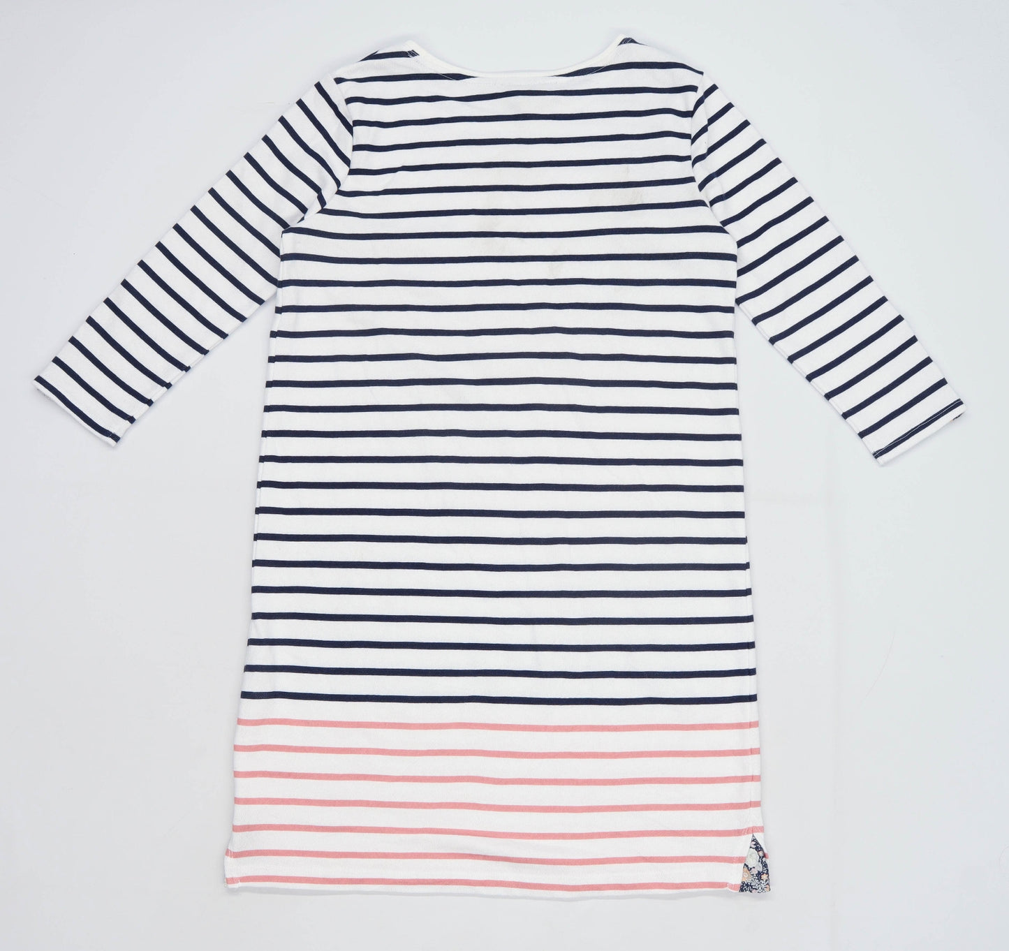 Heyton Womens Size S Striped Cotton White Dress (Regular)