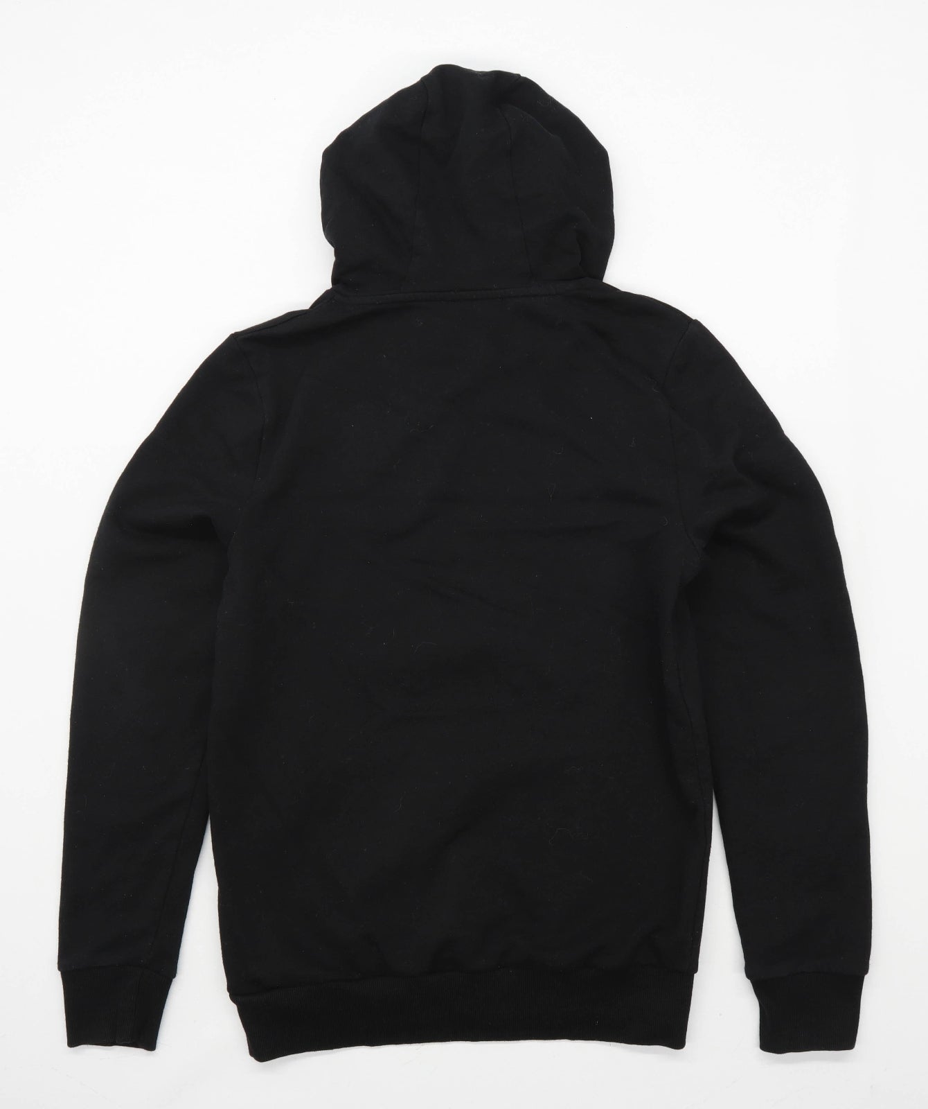 New Look Mens Size XS Cotton Blend Graphic Black Japanese Paradise Hoodie