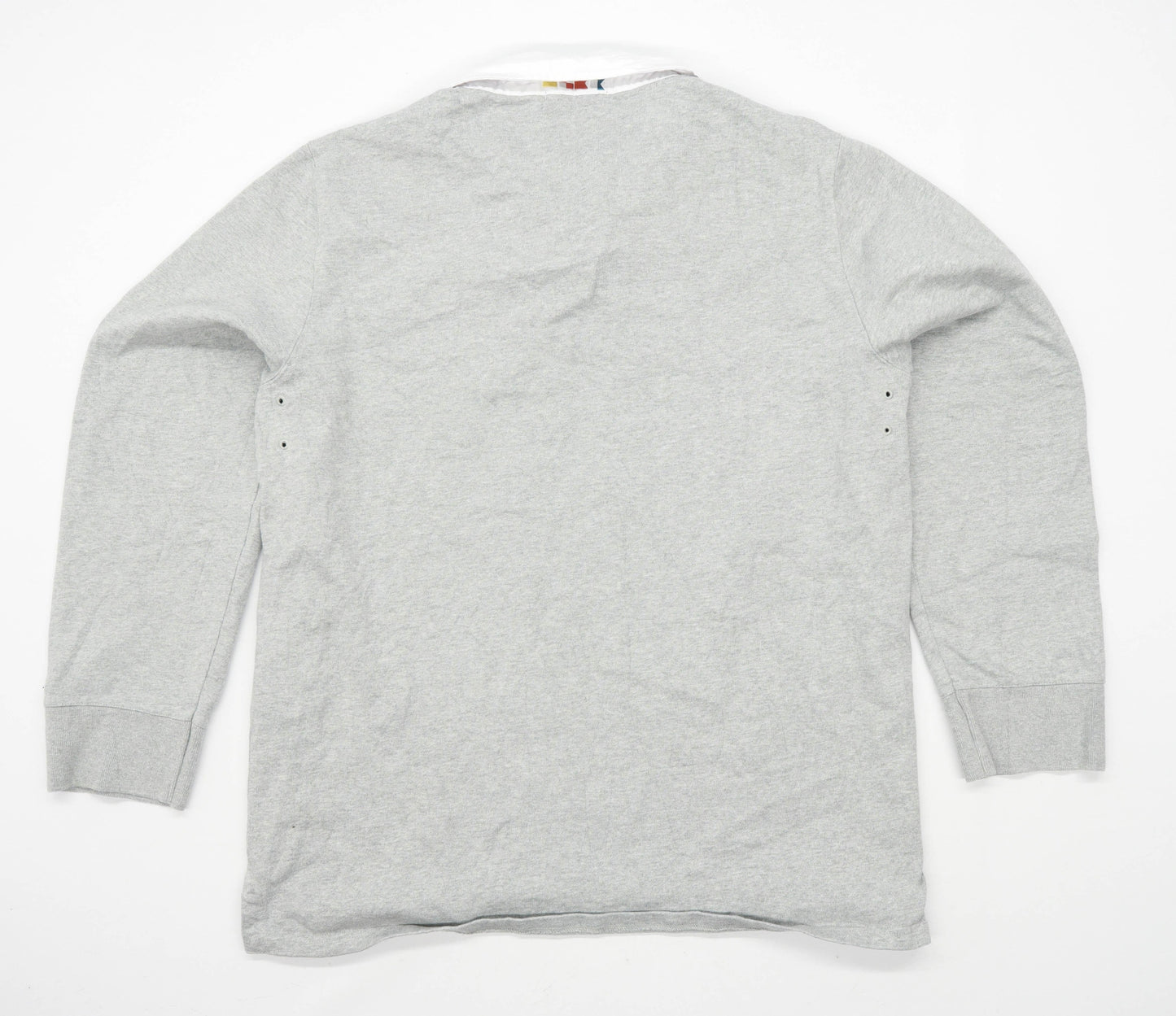 Quba Sails Mens Size 2XL Cotton Grey Rugby Shirt