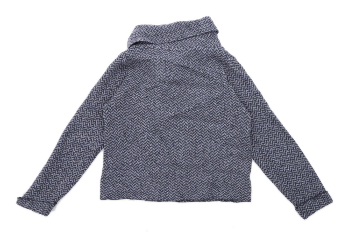 Mary Womens Size M Wool Blend Grey Cardigan (Regular)