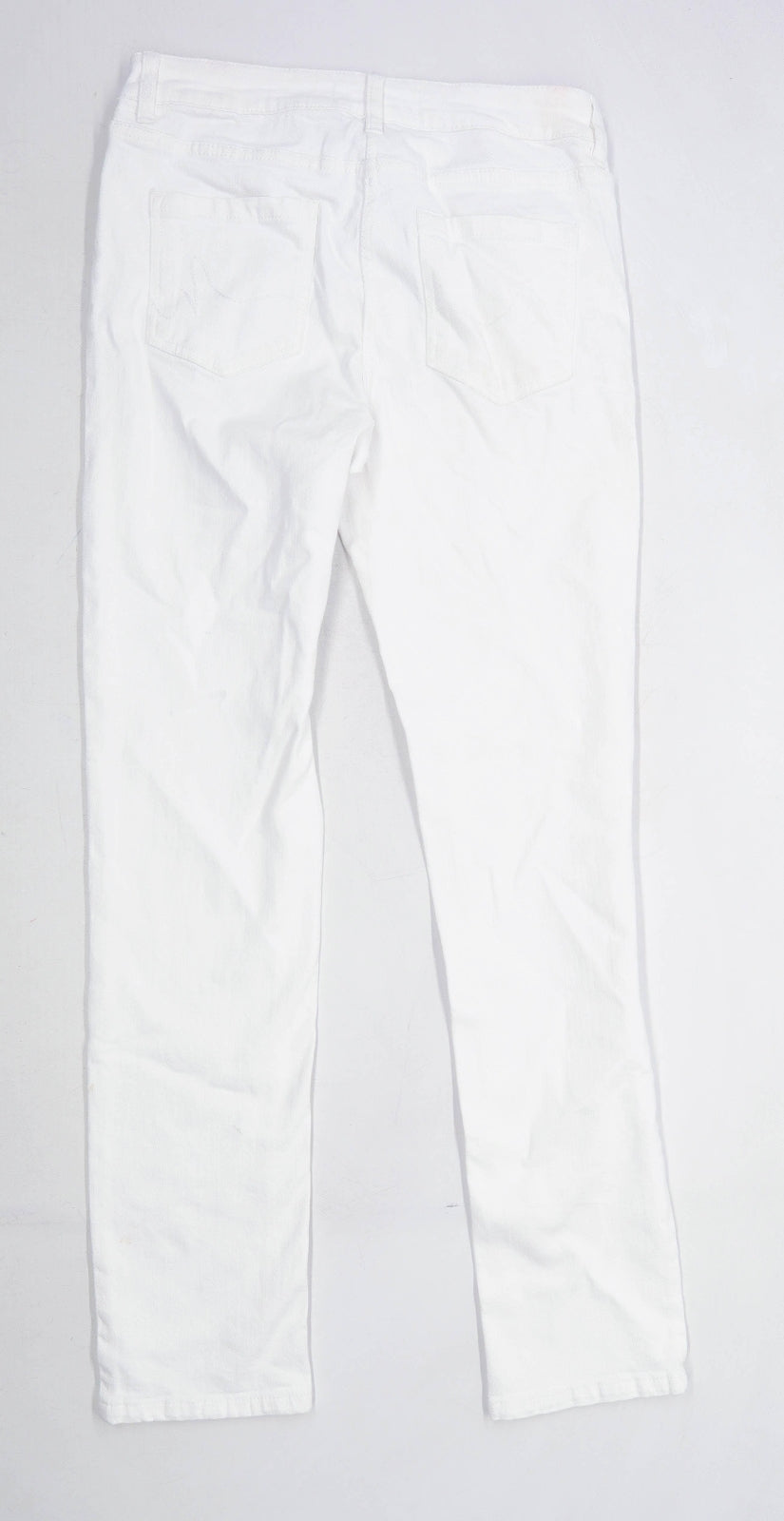 Womens Preworn White Denim Jeans Size 12/L32