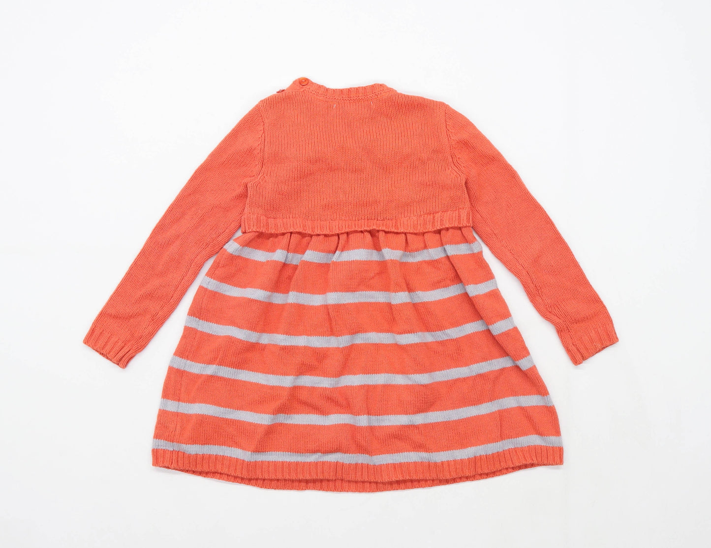 Nula Bug Girls Orange Fox Dress Age 2-3 Years