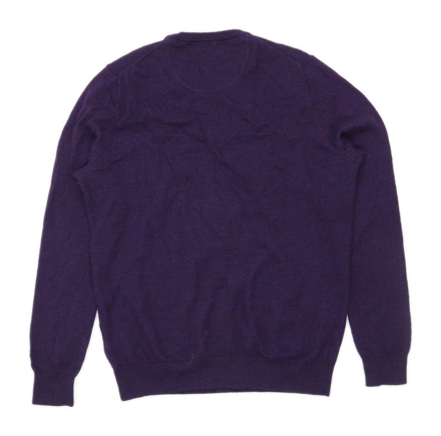 Simon Carter Mens Size M Merino Wool Blend Purple Jumper