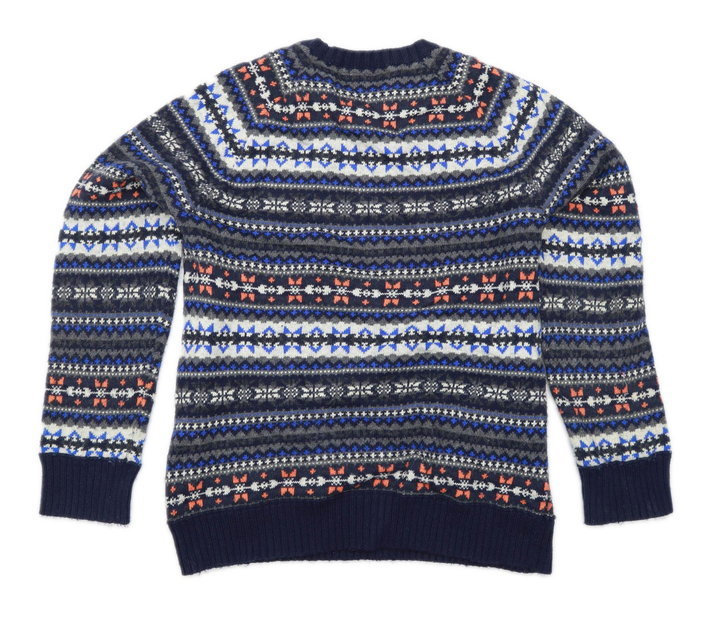 American Eagle Mens Size L Cotton Blend Abstract Multi-Coloured Jumper